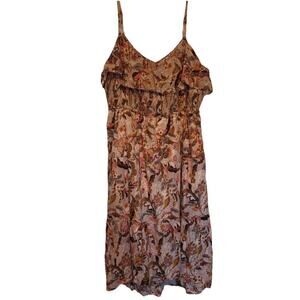 INC Womens Smocked Ruffled Tiered Sundress Cottagecore Prairie Spring Summer 3X